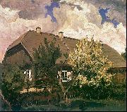Ferdynand Ruszczyc Manor house in Bohdanew china oil painting artist